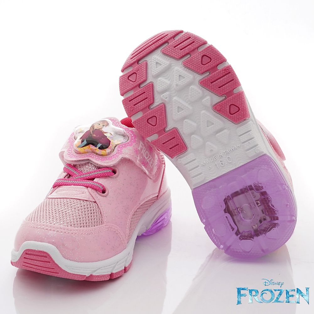 冰雪奇緣 - 台灣製冰雪奇緣電燈運動鞋(中小童段)-運動鞋-粉
