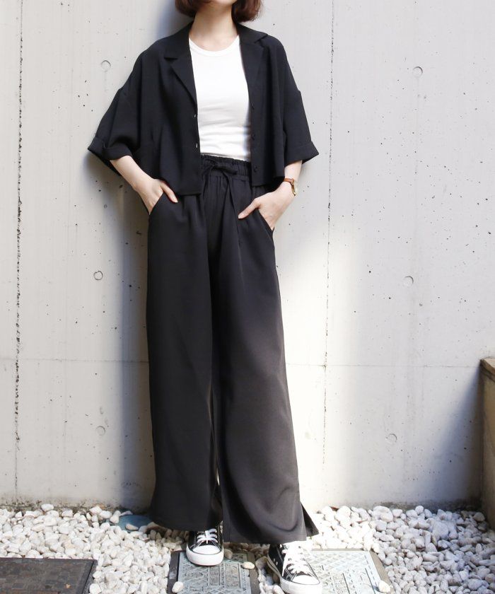 日本 Rejoule - 顯瘦前短後長五分袖寬版口袋襯衫-杏 (M(Free size))