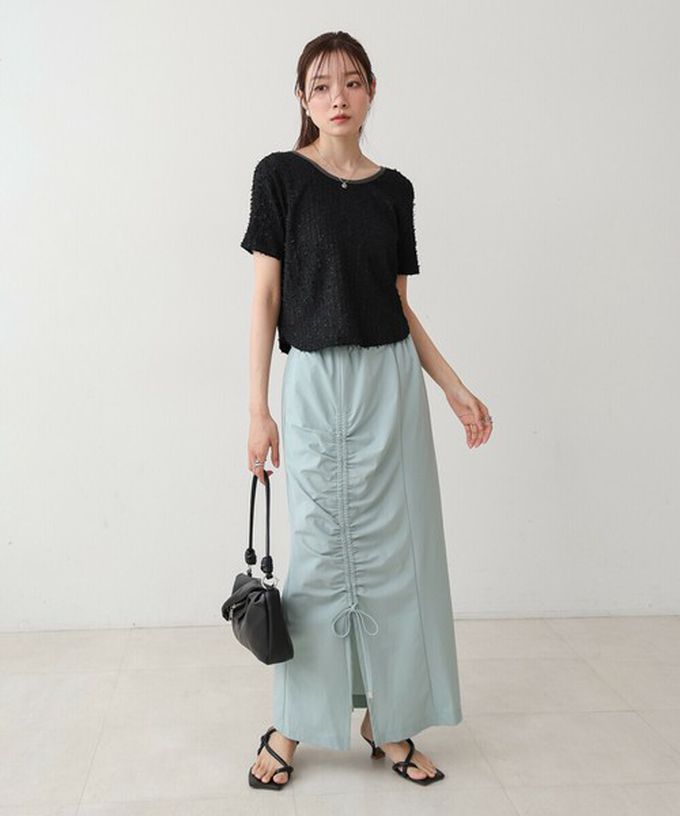 日本 Bab - 2way軟質拉鍊造型手提/側背包-象牙白