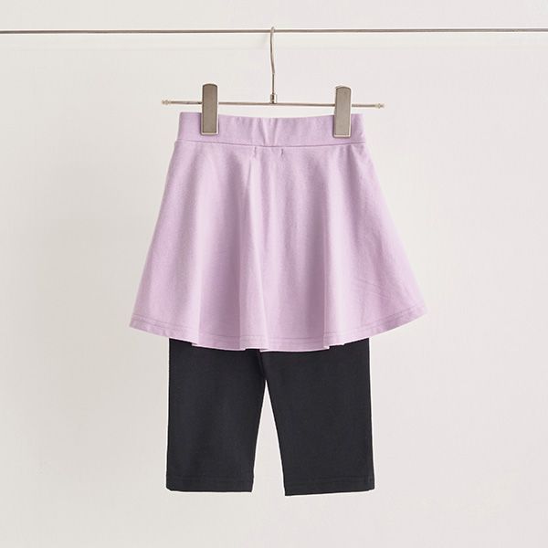 日本 Lycee mine - 波浪甜美彈性內搭褲裙(6分丈)-薄荷綠