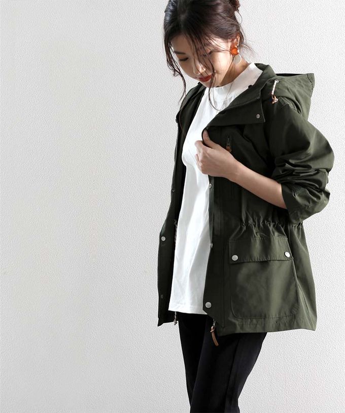 日本 Classical Elf - [熱銷NO.1]  3WAY百搭保暖連帽防風外套-橄欖綠