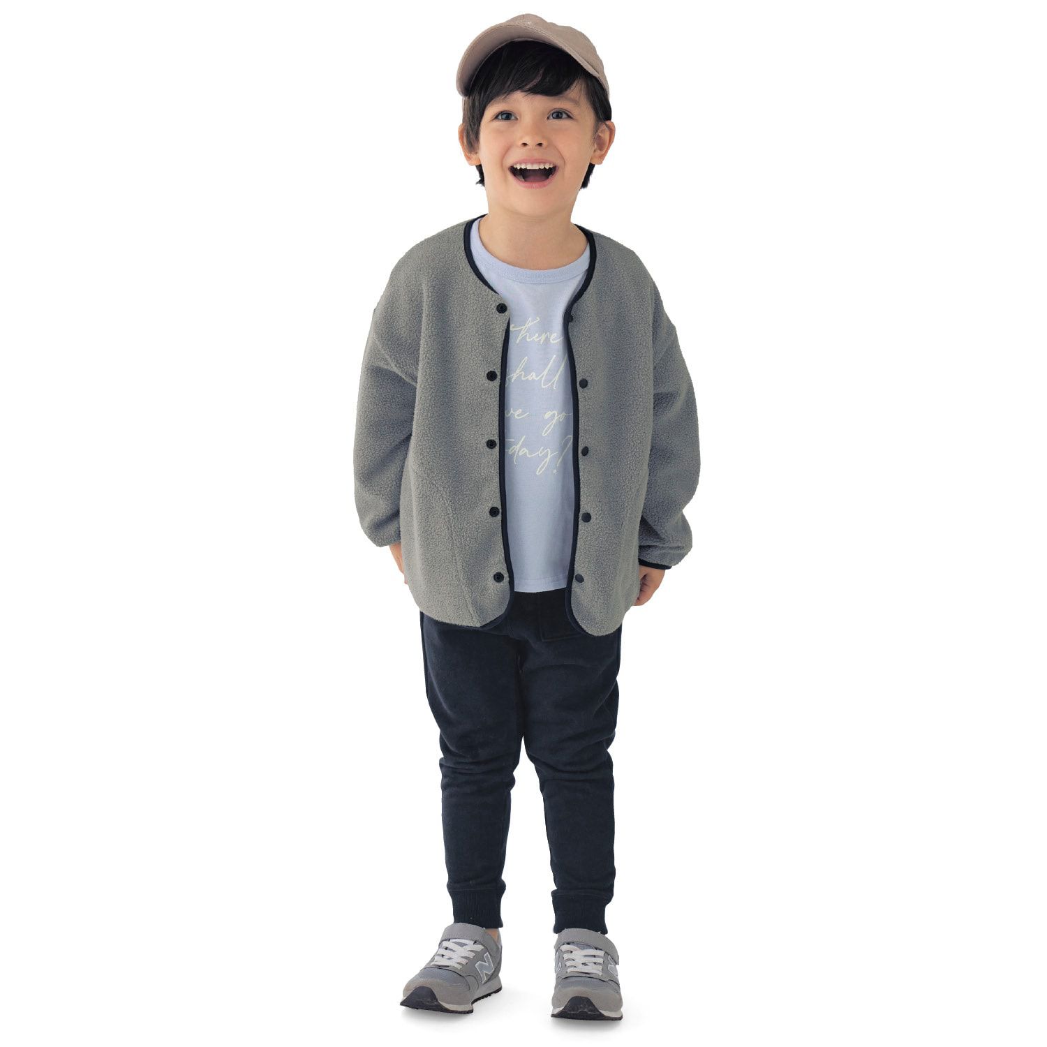 日本千趣會 - 內裡純棉泰迪熊外套-蜜桃粉