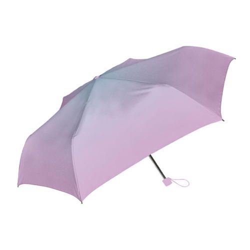 日本中谷 - 耐強風輕量折疊傘/晴雨兩用傘-夢幻漸層-粉紫 (傘骨50cm)