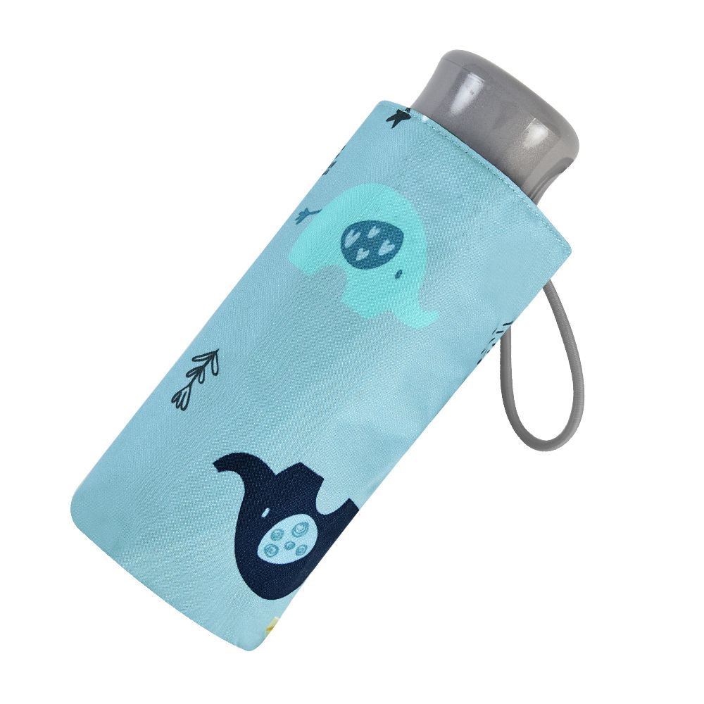 抗UV手開迷你口袋傘-森林小圓象-230g