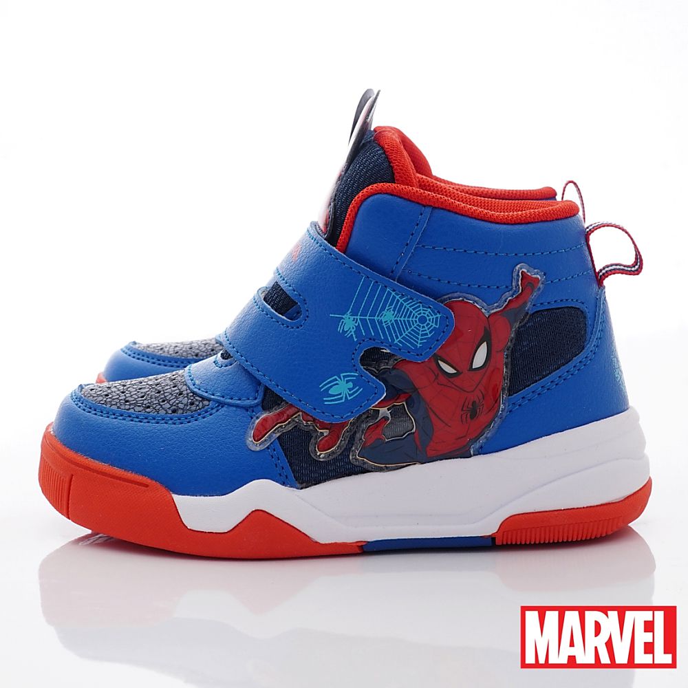 漫威MARVEL - 蜘蛛人高筒休閒鞋(中小童段)-運動鞋-藍