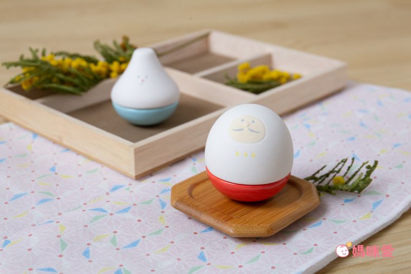 日本 DECOLE - 療癒精油陶土擴香石小公仔擺飾-不倒翁款-富士山 (φ5.2x5.6cm)