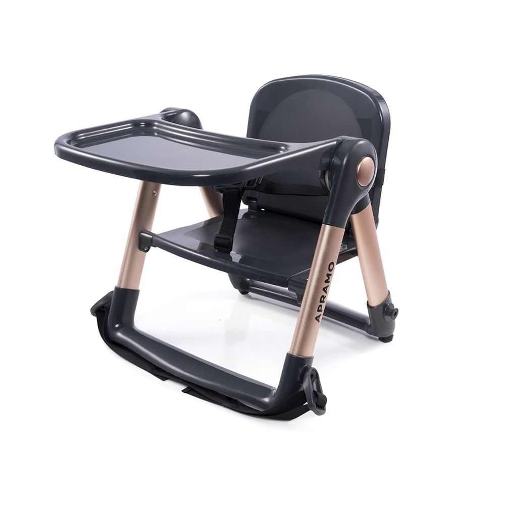 英國 Apramo - 摺疊式兒童餐椅 Flippa Dining Booster-魔法金-附專屬提袋.坐墊