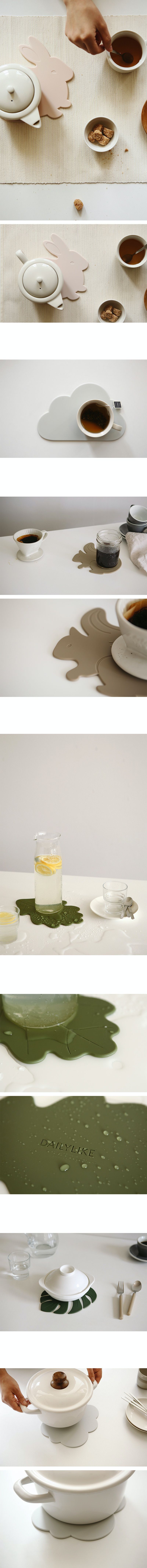 韓國 Daily Like - 矽膠隔熱墊-兔兔 (19.5cm x 19cm)