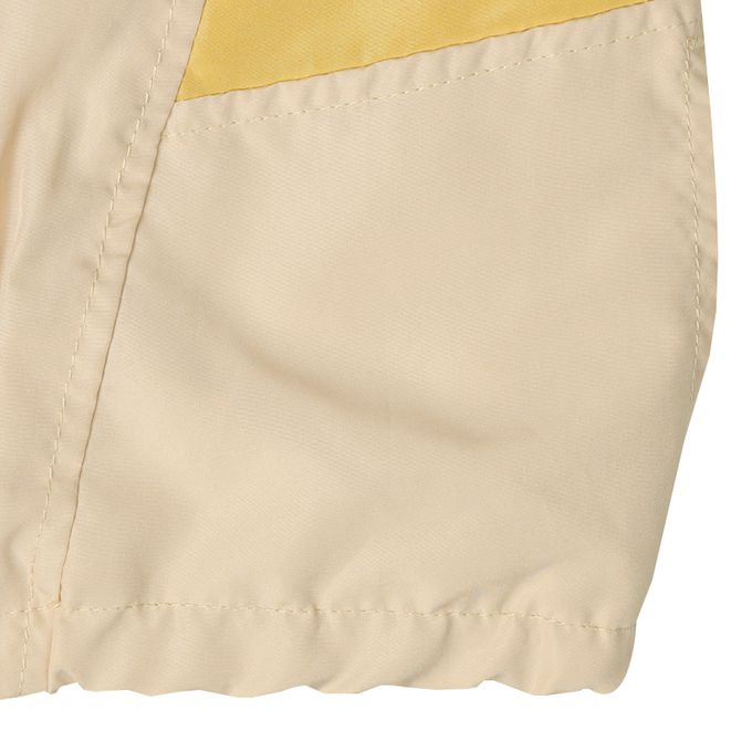 akachan honpo - 撞色拼接外套-淺卡其色