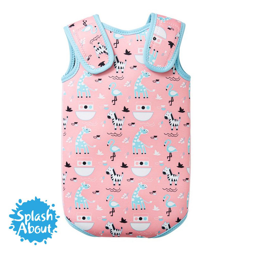 Splash About 潑寶 - 包裹式保暖泳衣-粉紅動物園