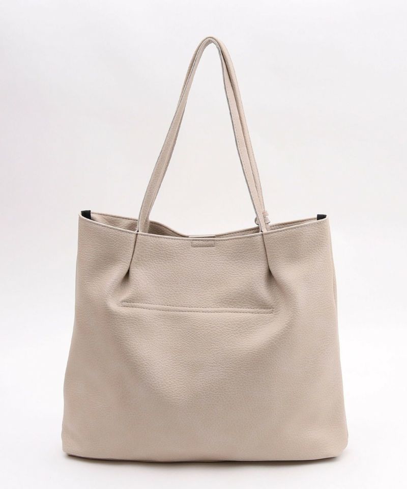 日本 COOCO - 簡約抓皺大容量肩背包-水藍 (37x33.5x10cm)