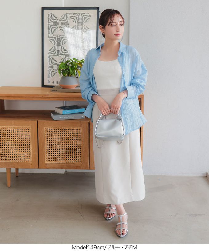 日本 Kobe Lettuce - 透明感寬鬆時尚防曬薄襯衫-淺黃 (小M)