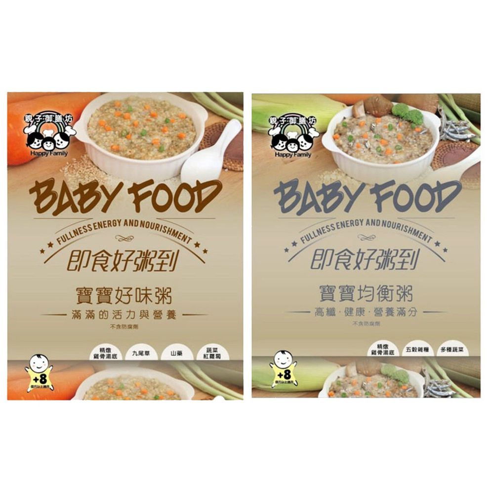 親子御膳坊 - 寶寶好味粥150gx2包+寶寶均衡粥150gx2包