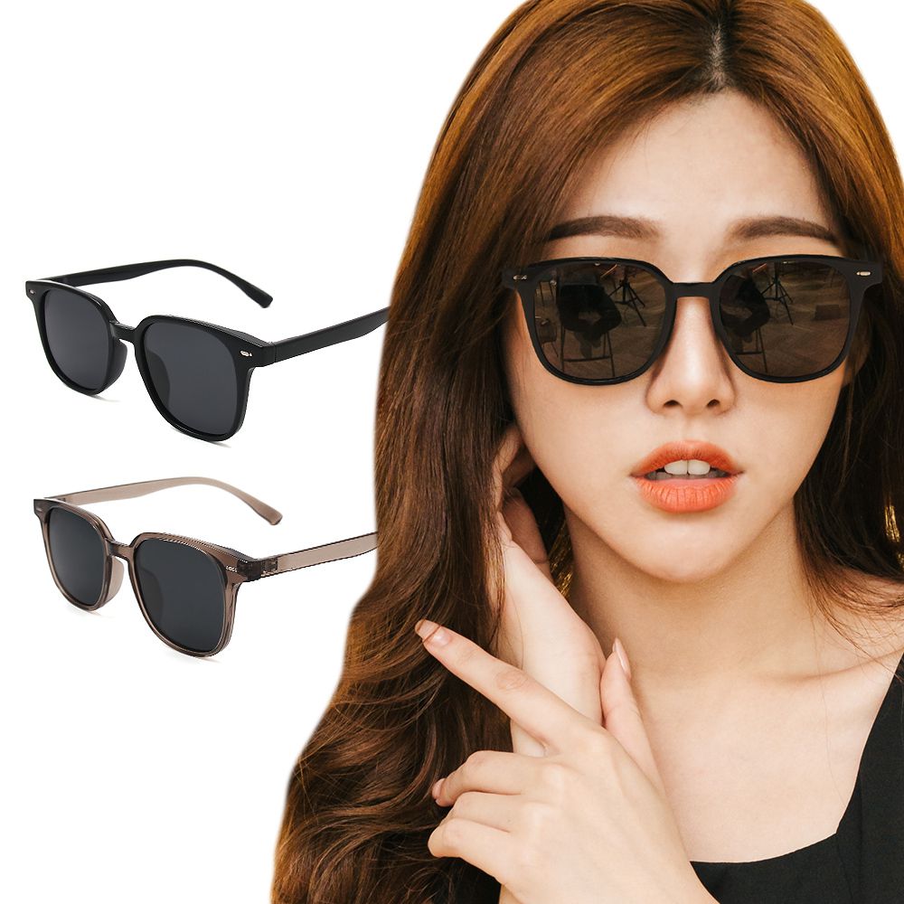 都會時尚TR90方框寶麗來偏光墨鏡│UV400太陽眼鏡