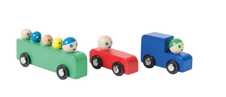 Moulin Roty - 木質小汽車-A