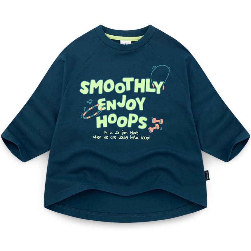 韓國 Jelispoon - 呼拉圈與啞鈴上衣-橘