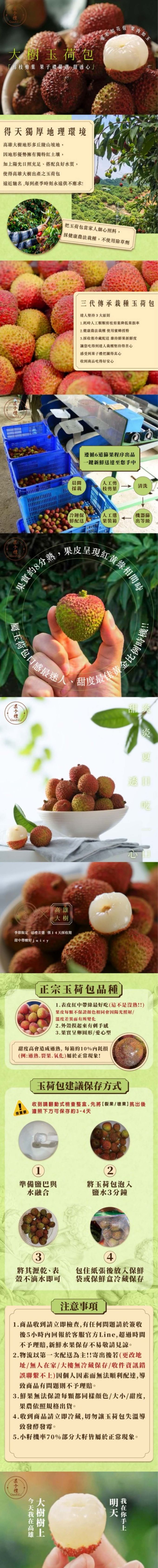 果子禮 - 大樹玉荷包/荔枝(36MM)-帝王級 (1.5公斤-限量商品（含運價）)