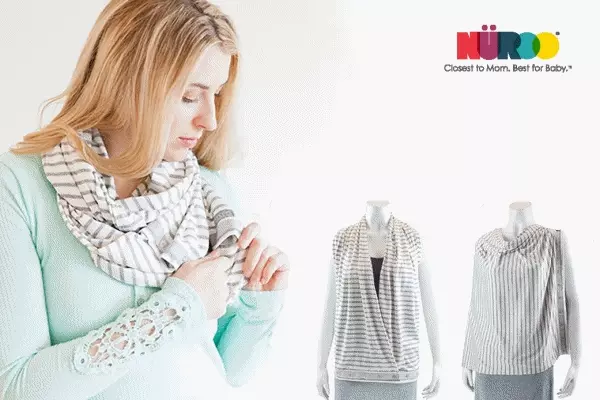 母乳媽咪首選 ❤ 美國 NUROO 唯美哺乳圍巾 ✕ 三階段成長包巾