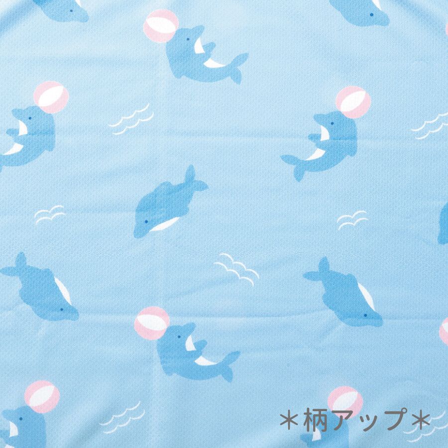 日本 LIV HEART - 抗UV水涼感巾(附收納袋)-檸檬企鵝 (30x100cm)