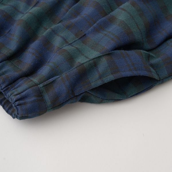 日本 Lycee mine - 學院風百摺格子裙-黃綠系