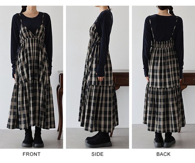 日本 BLUE EAST - 滿分可愛側蝴蝶結細肩帶洋裝-橘 (M)