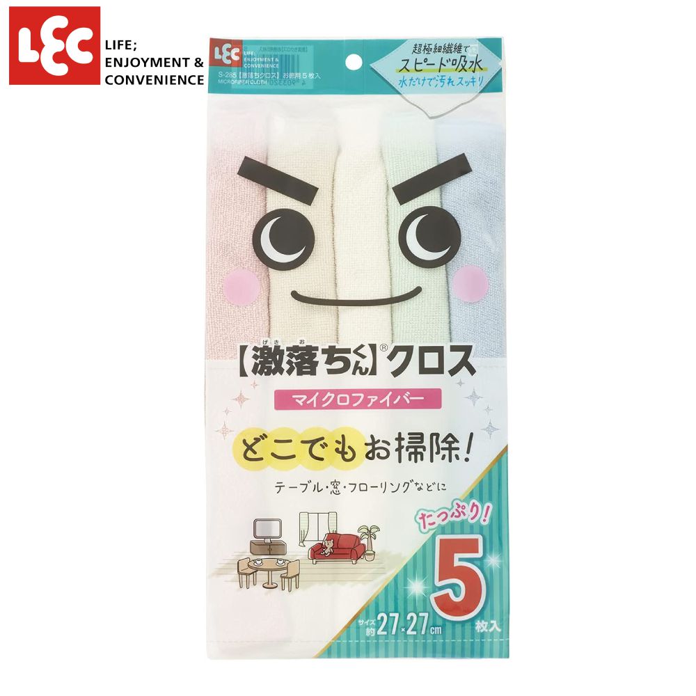 日本 LEC - 激落免洗劑清潔巾-5入組
