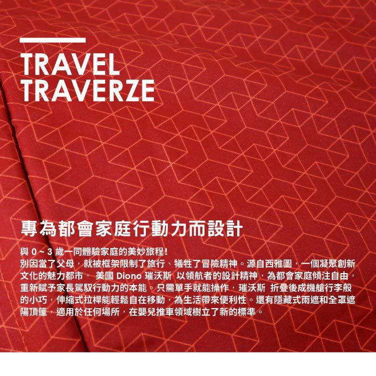 Diono - 西雅圖 璀沃斯 Diono TT 車-輕便型行李式秒收嬰幼兒推車-銅立方-福利品