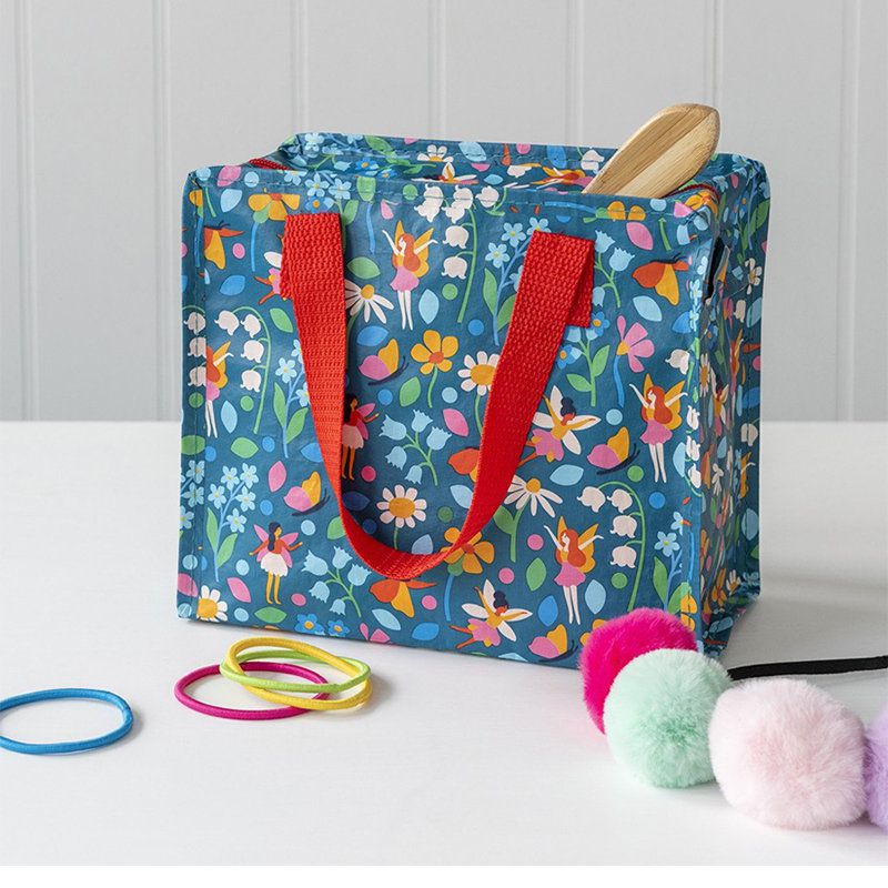 英國 Rex London - 學生上學最佳多功能環保便當袋/野餐袋/手提袋/萬用袋-精靈花園