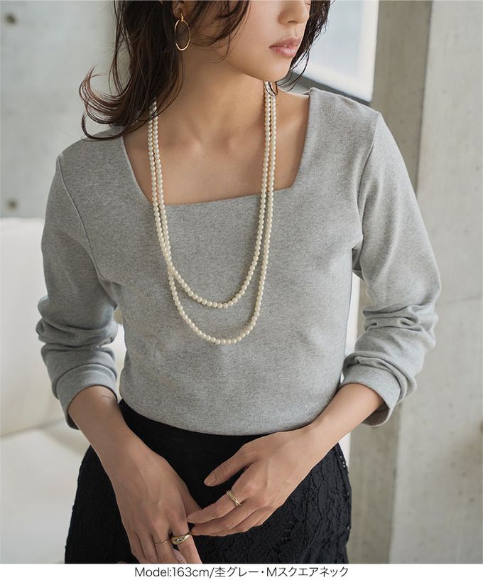 日本 Kobe Lettuce - 神級 俐落美型純棉長袖上衣-(可選領)-黑