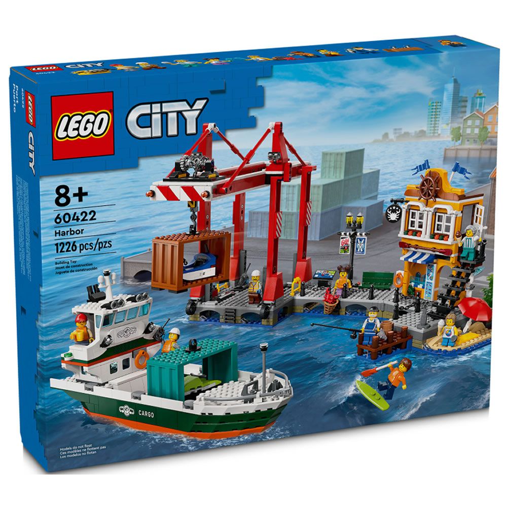 LEGO樂高 LT60422 City 城市系列2024 - Seaside Harbor with Cargo Sh