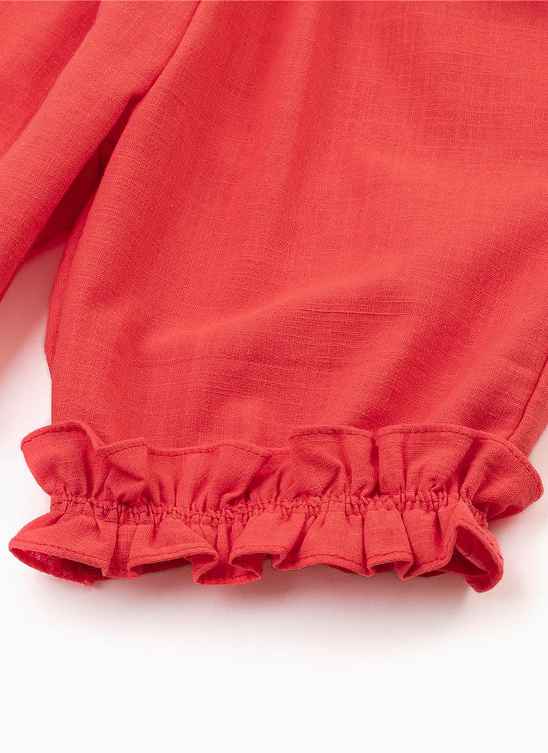 韓國 OZKIZ - 紅格子小白花無袖套裝