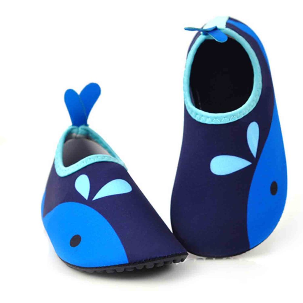 韓國 OZKIZ - 輕量/防滑兒童沙灘鞋/戲水鞋-海豚藍