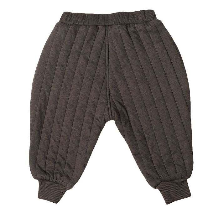 akachan honpo - 10分鋪棉褲-深灰色