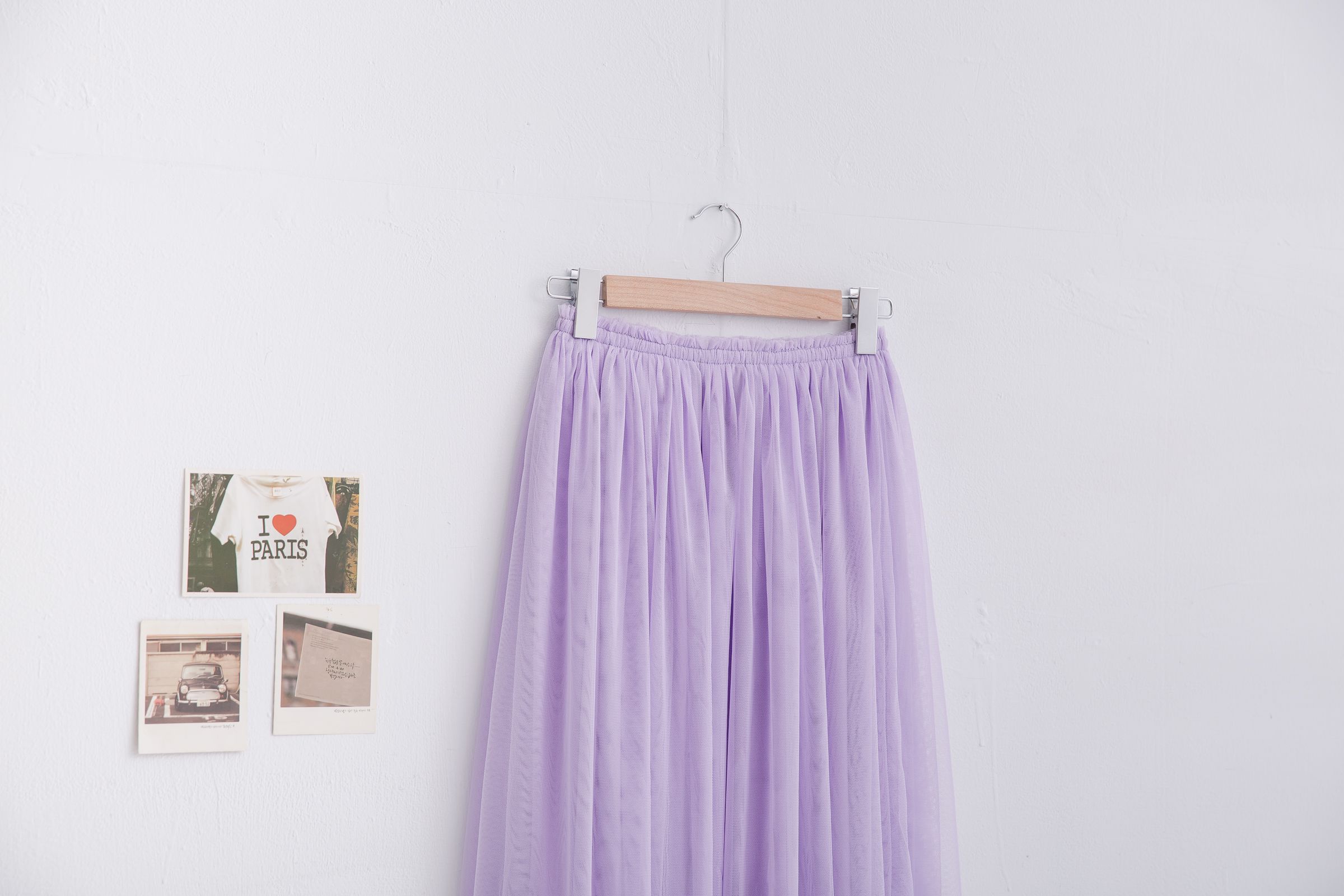 Peachy - 獨家訂製綿柔半身紗裙-半身中長版-薰衣草紫 (F)