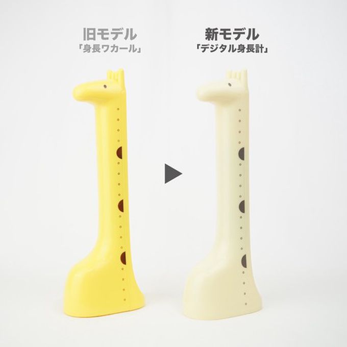 日本 Hashy - 長頸鹿身高測量器-新裝版-黃 (W8×D5.2×H22.9cm)