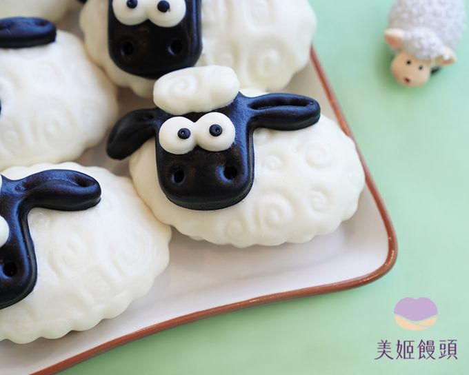 美姬饅頭 - 羊咩咩鮮乳造型饅頭-35g*6顆