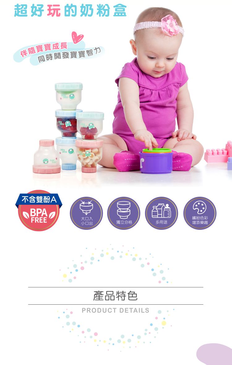 nac nac - 玩美多功能奶粉盒