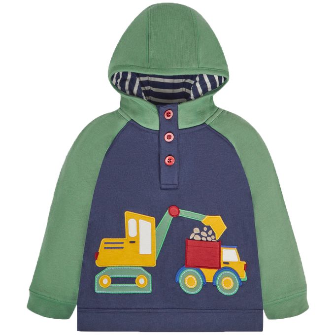 英國 JoJo Maman BeBe - 幼/兒童超優質100%純棉長袖連帽上衣/帽T-施工時間