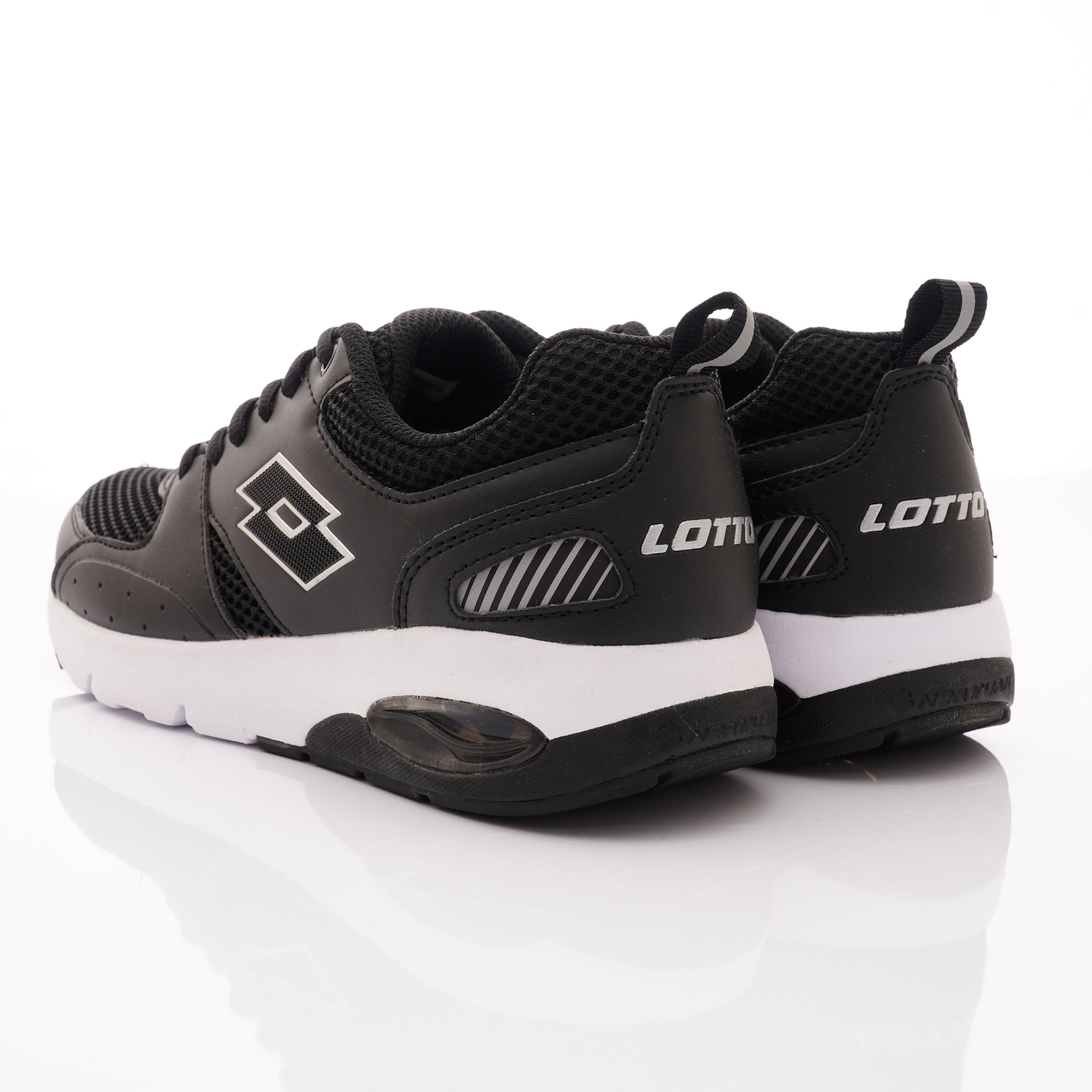LOTTO樂得 - 男段半氣墊運動款-運動鞋-黑