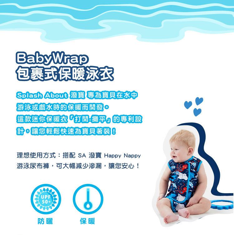 Splash About 潑寶 - 包裹式保暖泳衣-海底大冒險