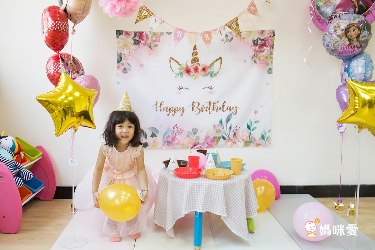 PartyPack派對懶人包 - 浪漫花園獨角獸生日派對懶人包5件組