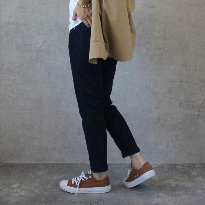 日本女裝代購 - Coolish 接觸涼感舒適快乾合身九分褲-海軍藍