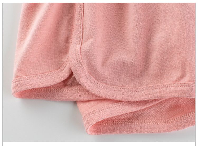 純棉兒童短褲-LOVE熊熊-灰色