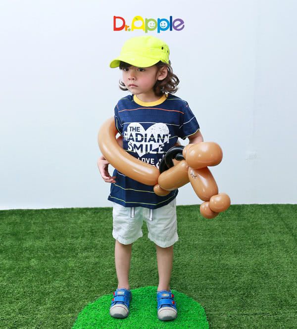 Dr. Apple - 機能童鞋-MIT微笑蘋果帥氣牛仔童鞋-藍