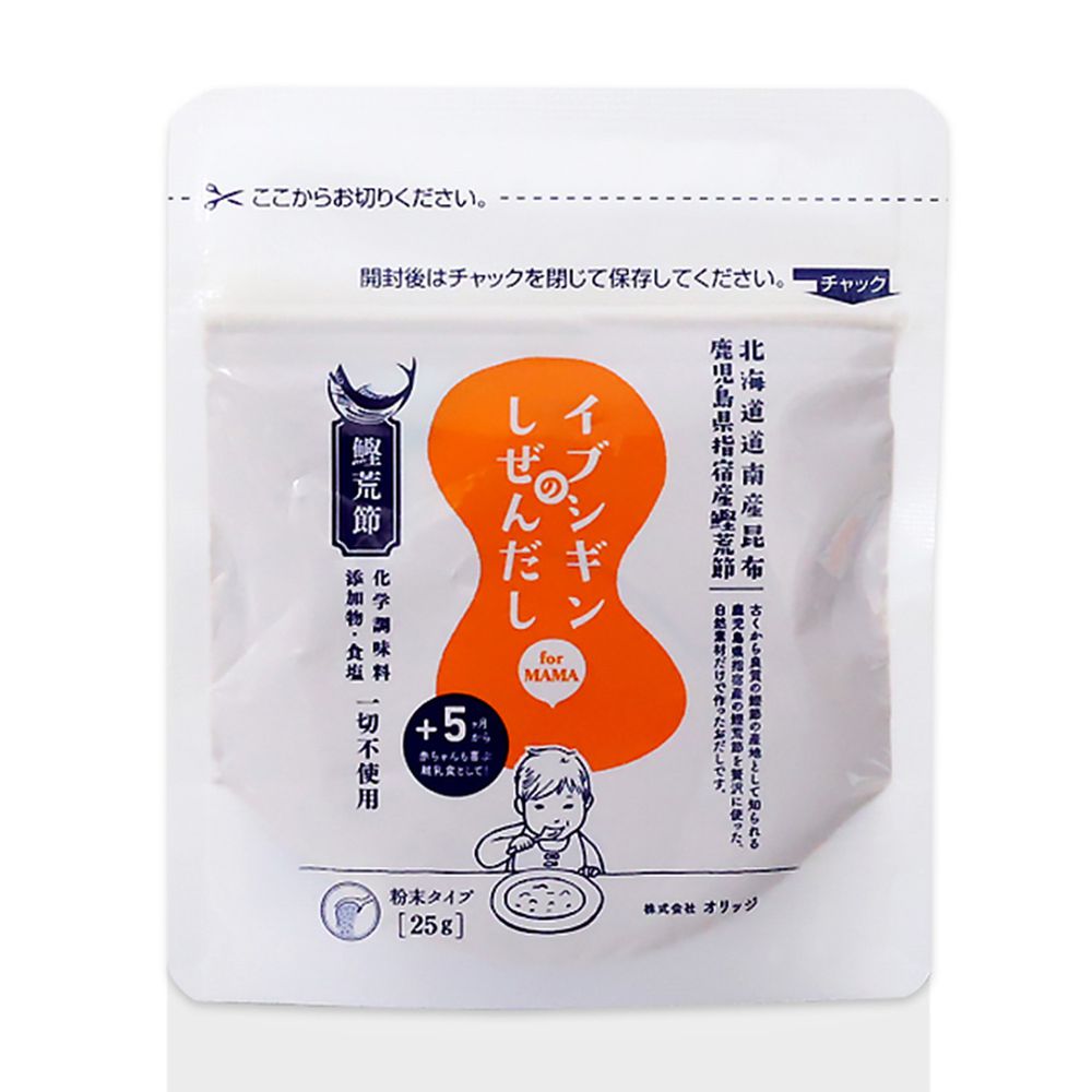 日本ORiDGE - 無食鹽昆布柴魚粉 調味粉末25g(袋裝)-25g/袋