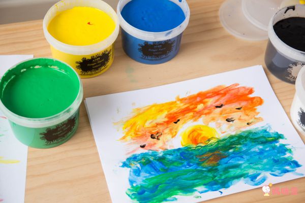 英國Brian Clegg - 好洗無毒手指顏料-6色(經典色)