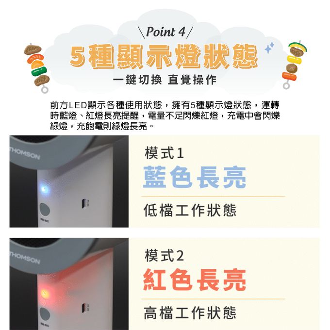 無線便攜好收納，出風不對人