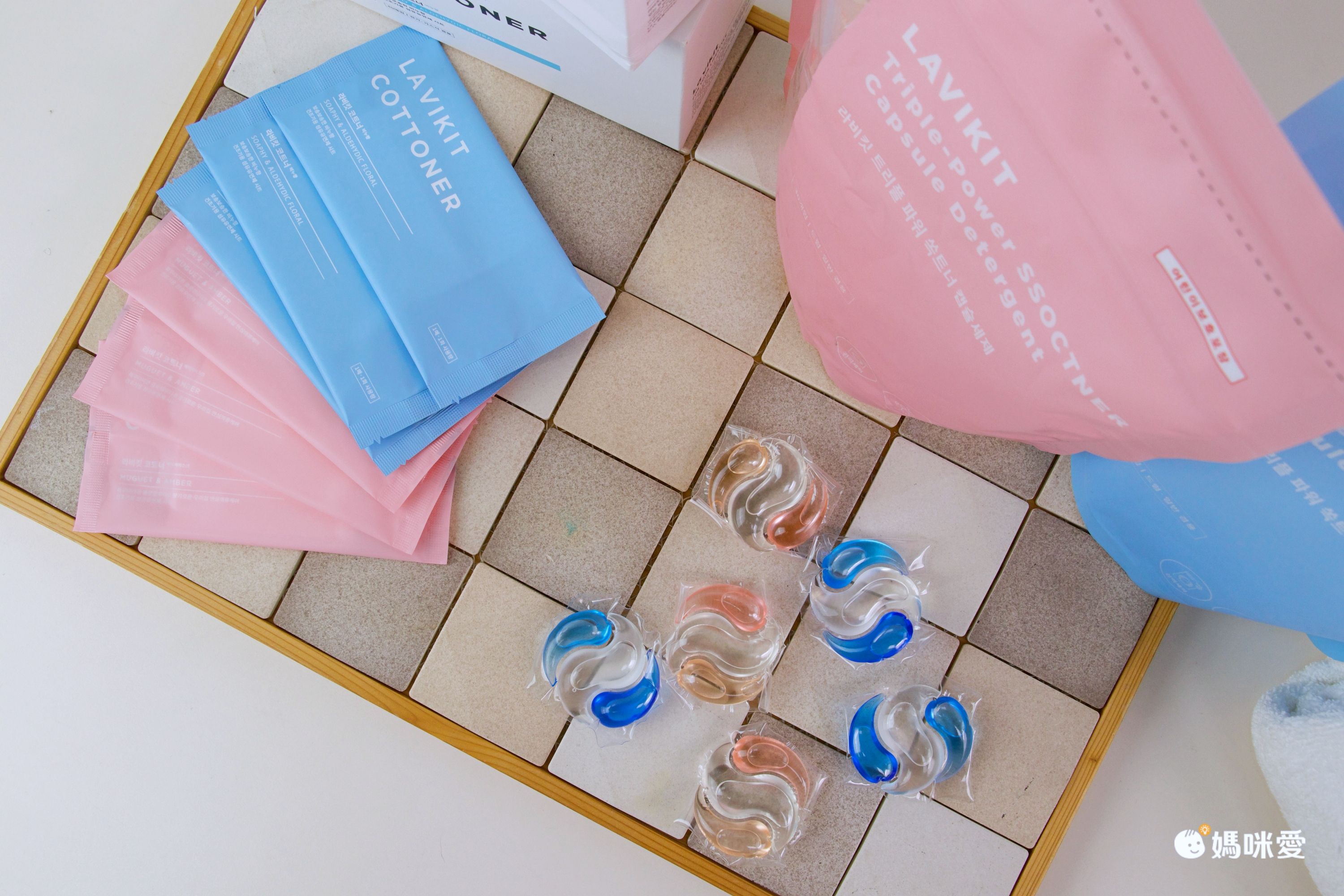 韓國 La vikit - 三效合一深層潔淨持香洗衣膠囊/洗衣球-溫暖亞麻香-1包(30顆)