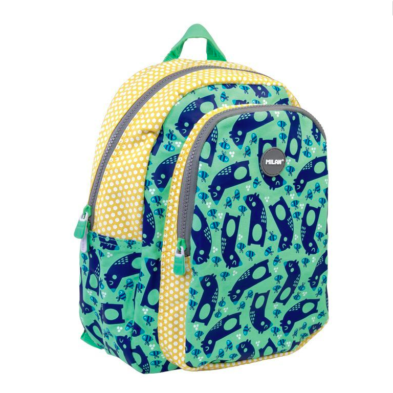 MILAN - 學童背包-蜜蜂與熊(中)