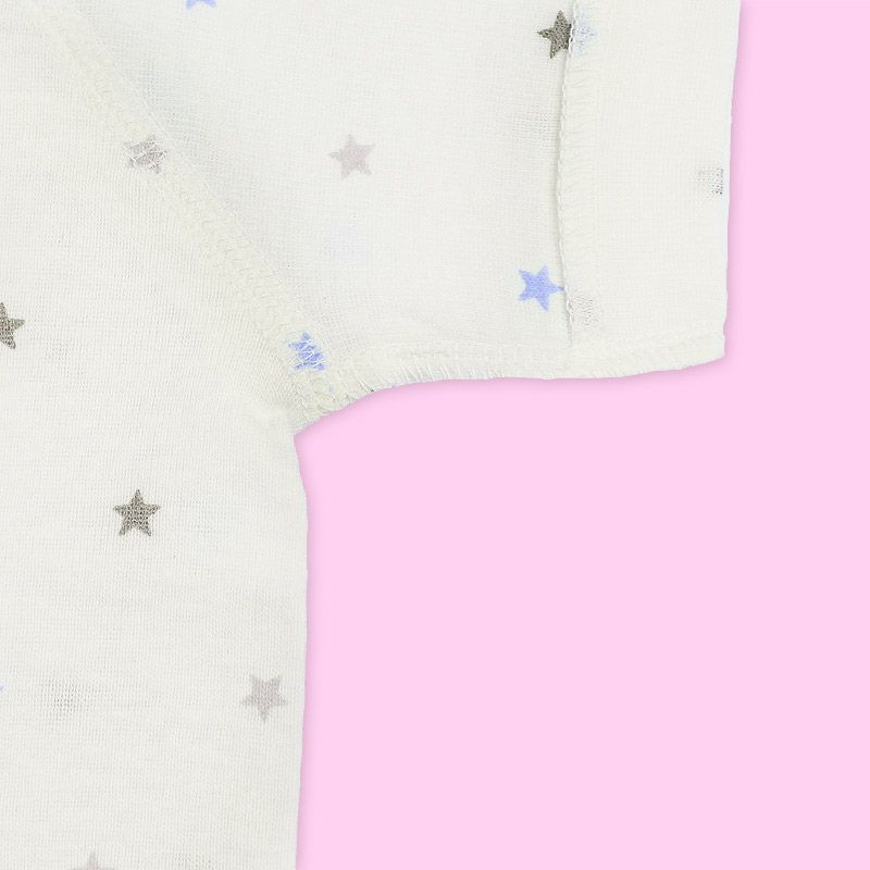 akachan honpo - 短袖肚衣2件組-淺藍色